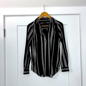 Ann Taylor Flowy Long Sleeve Blouse